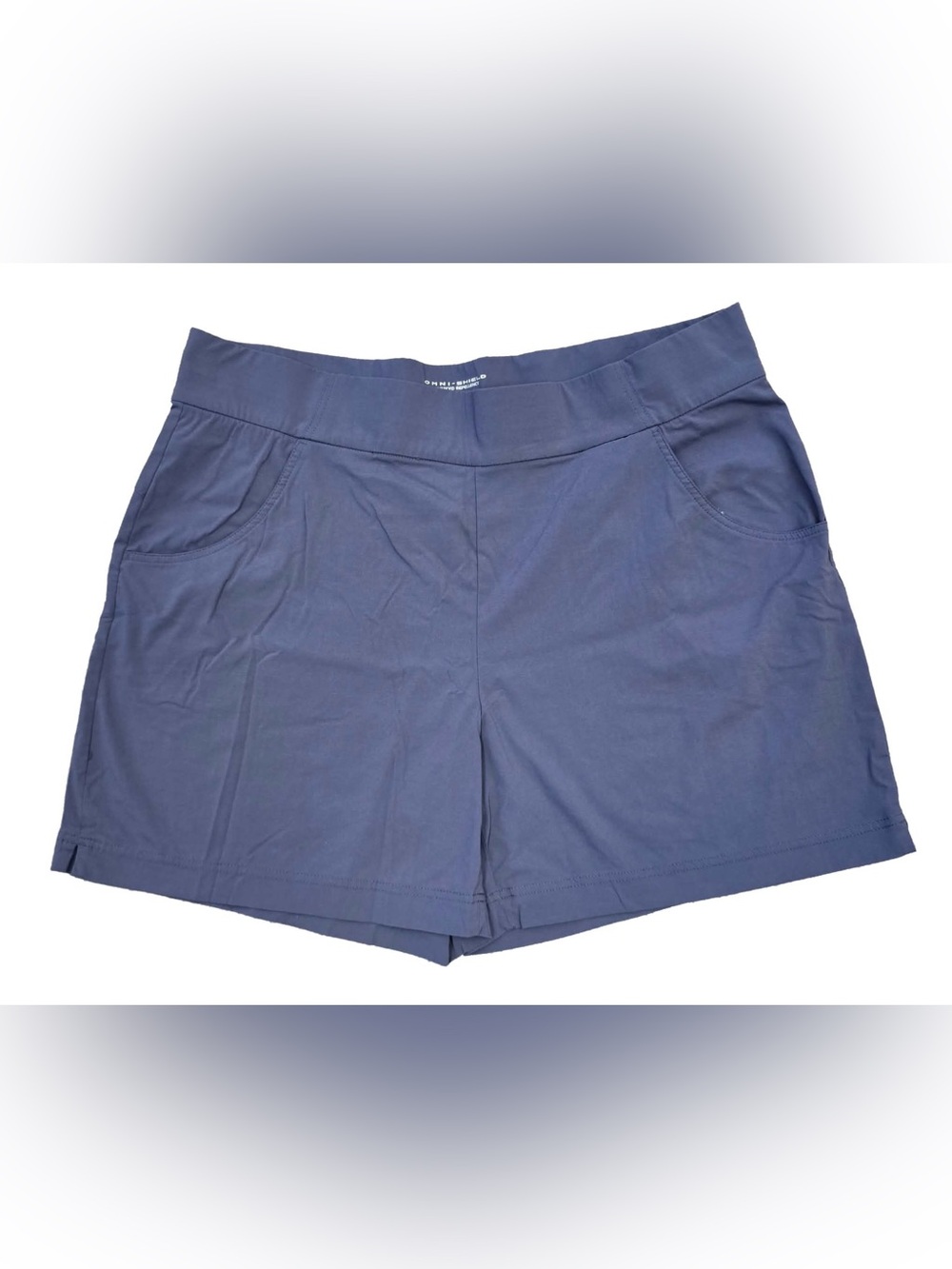 Columbia Women's Navy Athletic Shorts with Comfort Waistband Omni-Shield - Picture 2 of 4